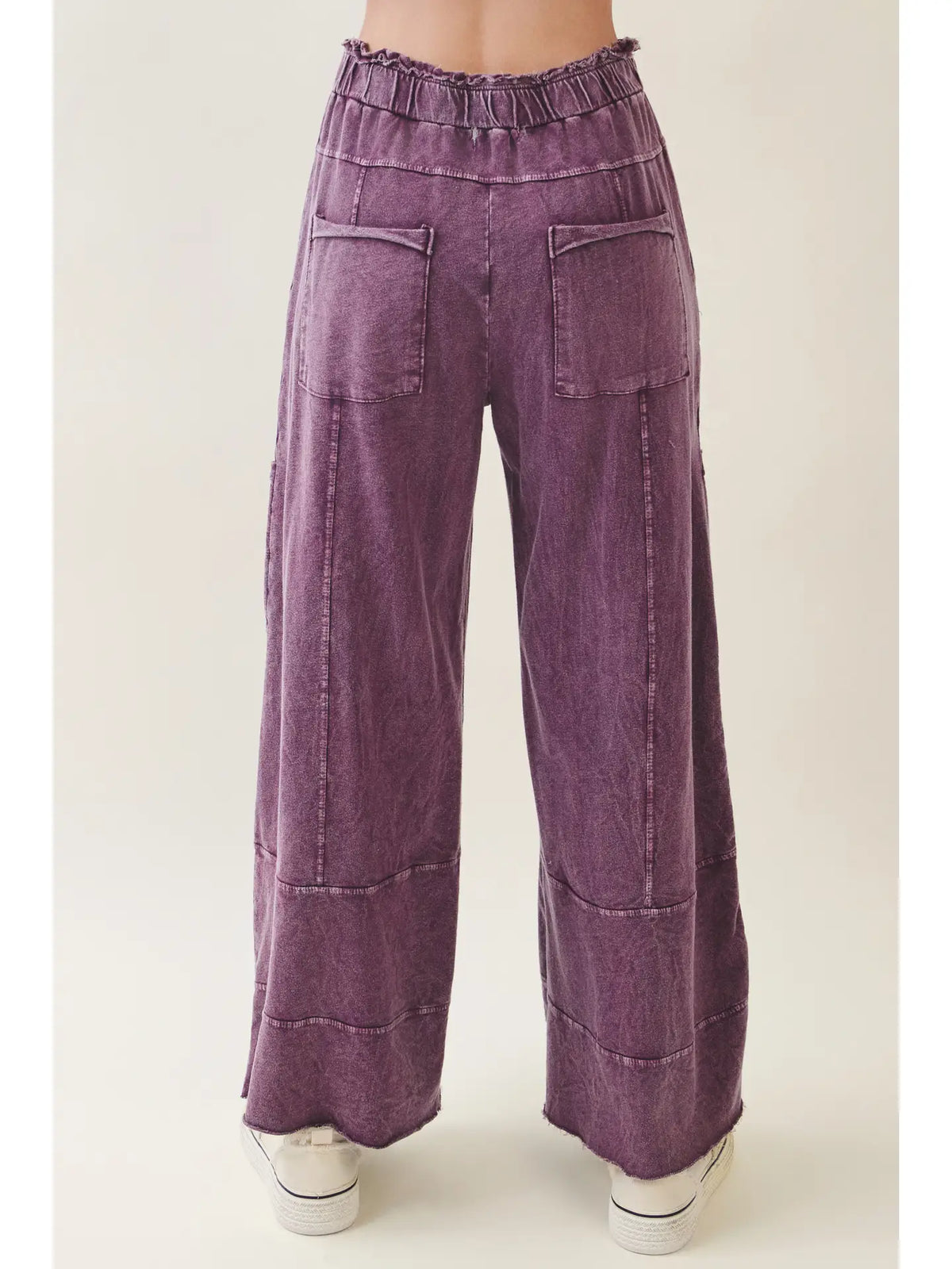 BEST Mineral Wash Wide Leg Cropped Pants