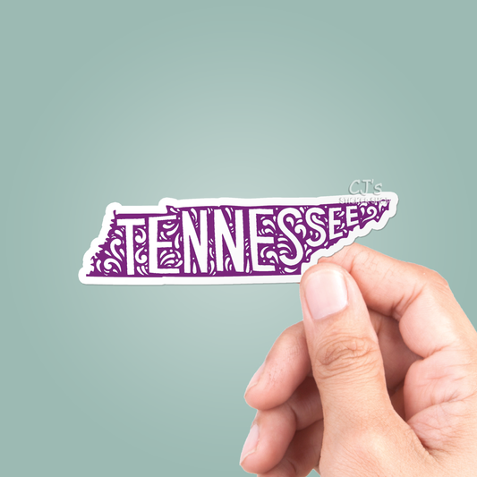 Tennessee State Colorful Sticker Vinyl Decal