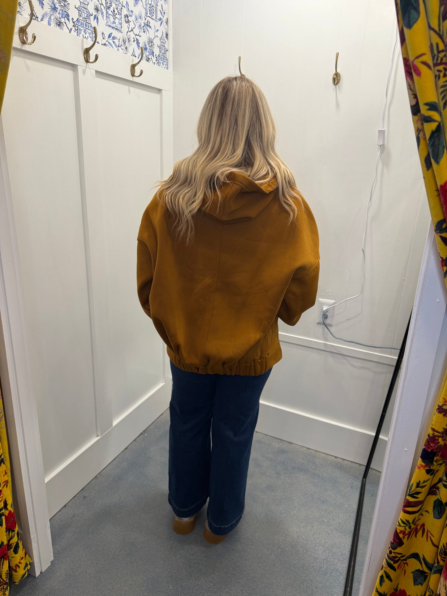 French Terry Oversized Hood Jacket