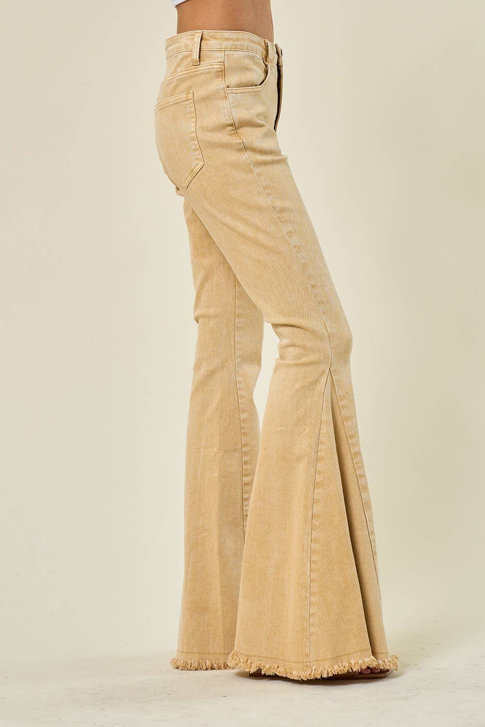 ACID WASHED BELLBOTTOM JEANS