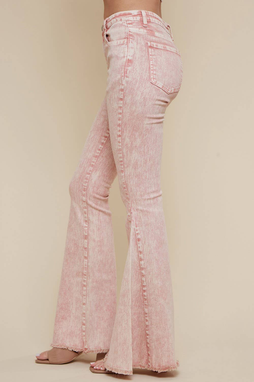 ACID WASHED BELLBOTTOM JEANS