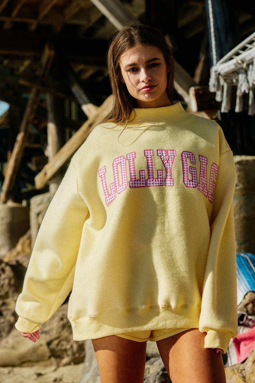 DILLYDALLY | Reversible Mockneck Sweatshirt