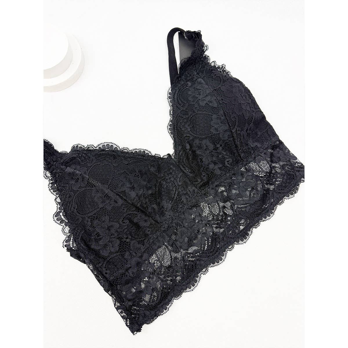 Floral Lace Bralette with Adjustable Straps