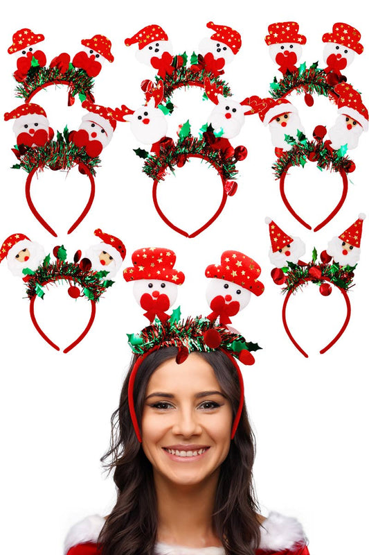 Christmas Shimmery Tinsel Novelty Head Boppers