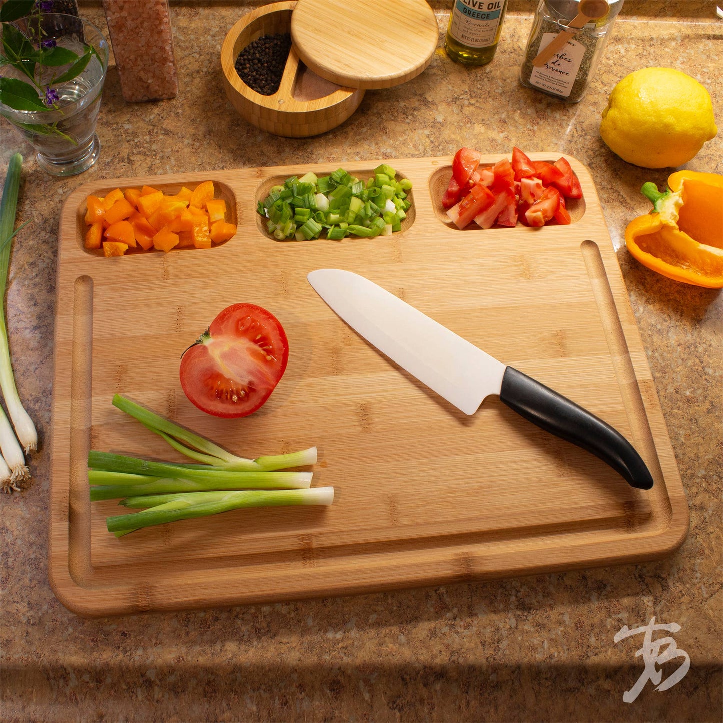 3-Well Kitchen Prep Board