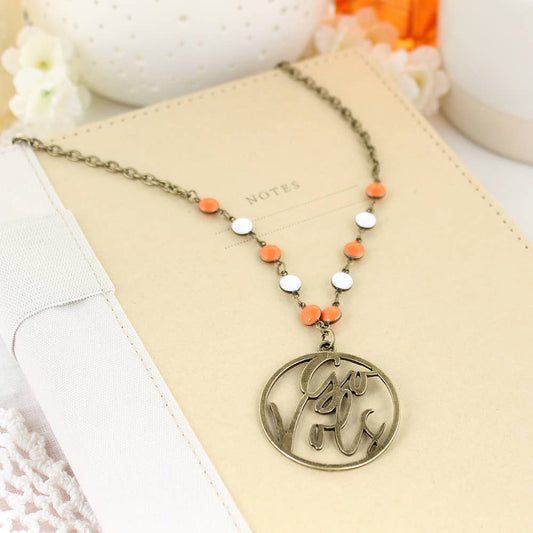 Tennessee Slogan Cut-Out Necklace