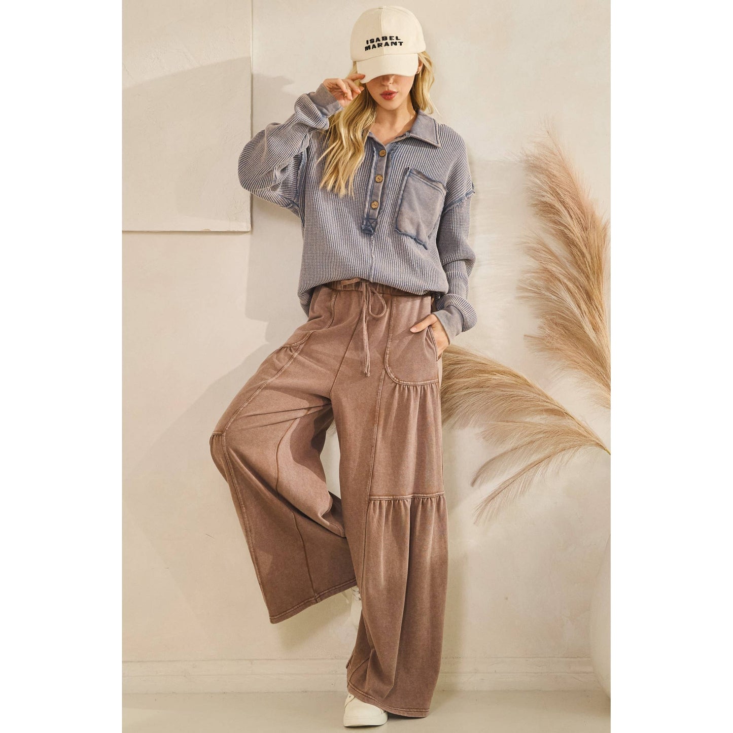 THE VINTAGE WAFFLE HENLEY PULLOVER