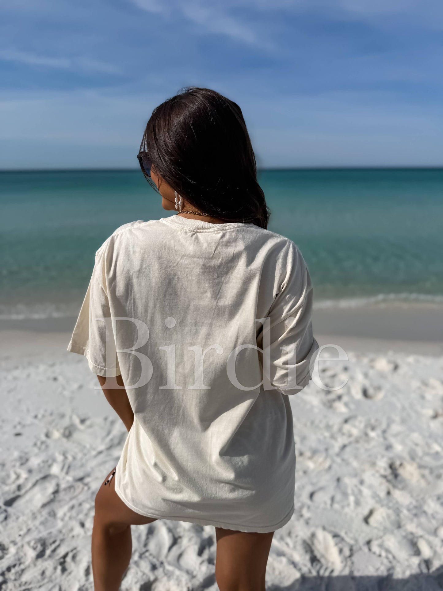 Sunshine and Tan Lines Graphic Tee on Ivory