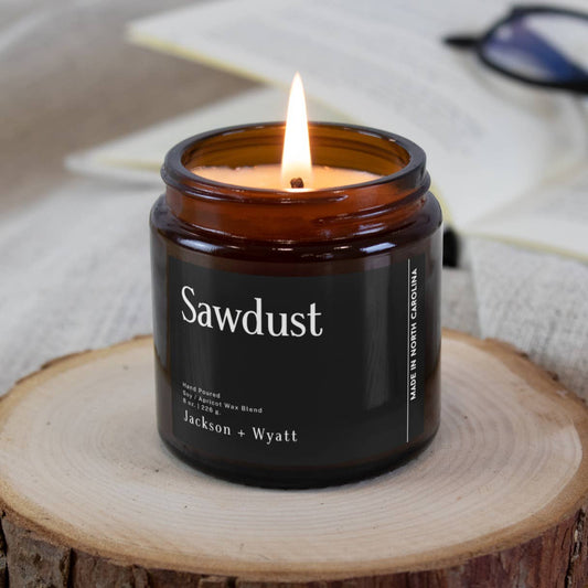 Sawdust Candle - 8oz - Hand Poured in North Carolina