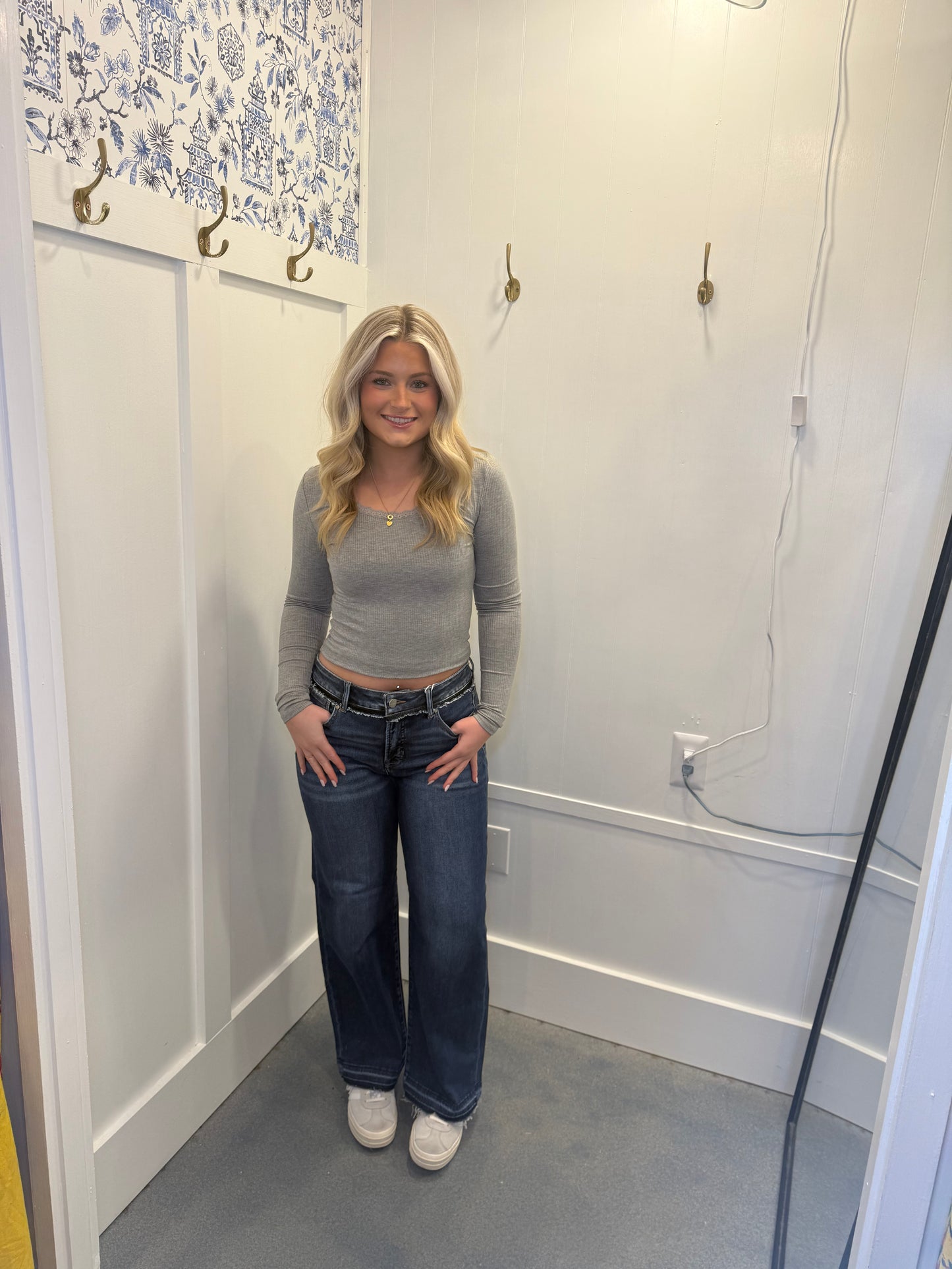 Tummy Control High Rise Ankle Wide Released Hem