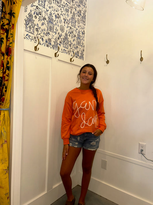 Tinsel Game Day Drop Shoulder Graphic Sweatshirt