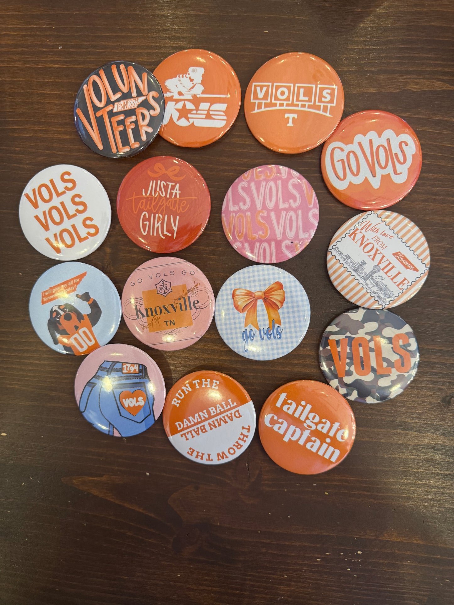 TN Vols Buttons