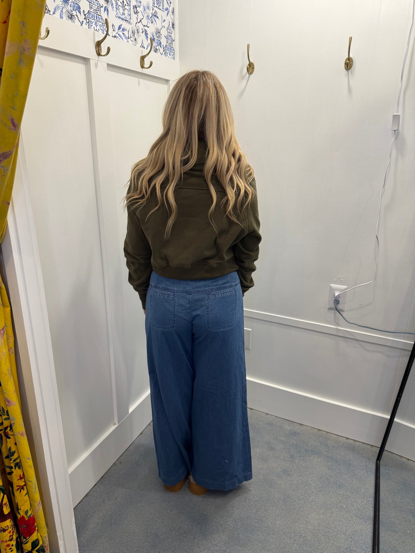 Fleece Lined Zip Up Stand Collar Thumbhole Sleeve Sweatshirt