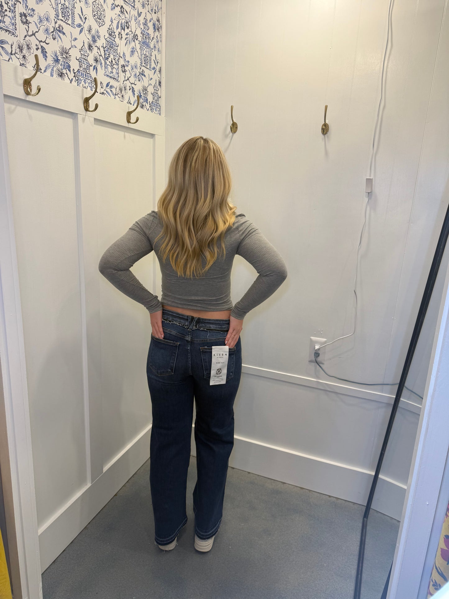 Tummy Control High Rise Ankle Wide Released Hem