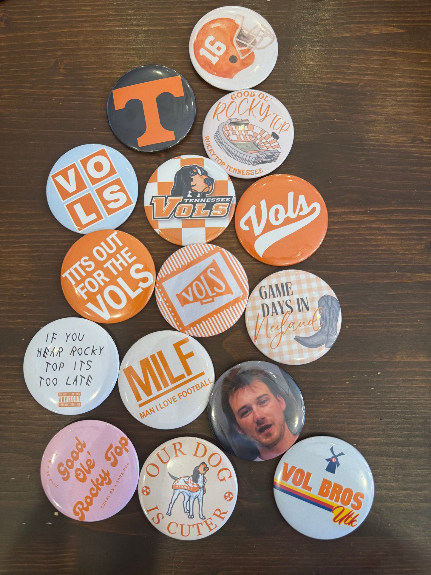 TN Vols Buttons