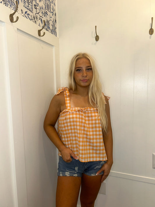 GINGHAM TOP