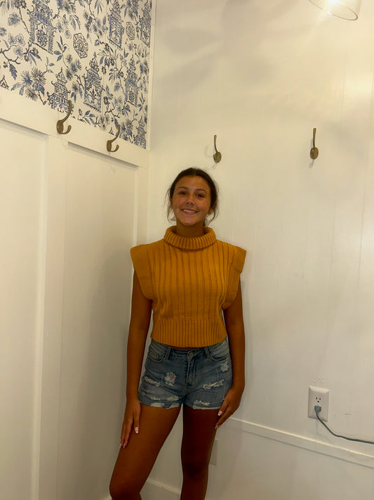 Rib Knit Women's Sweater Vest