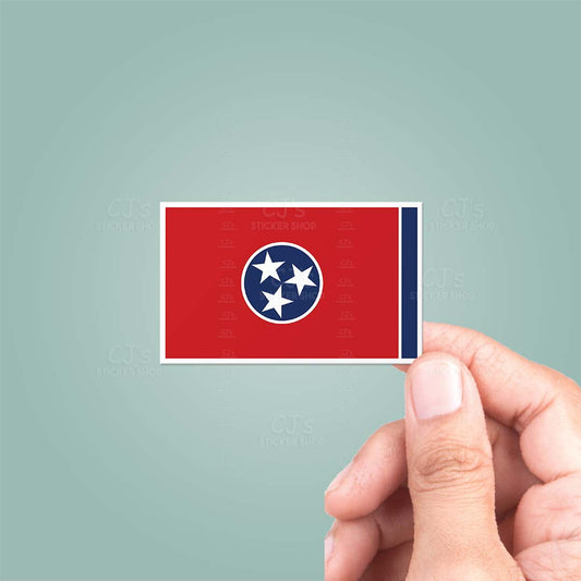 Tennessee TN State Flag Sticker Vinyl Decal