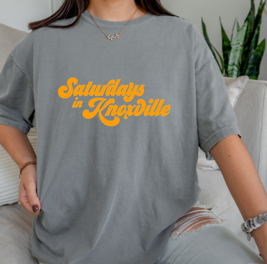 Saturdays In Knoxville Comfort Colors Tee Tennessee Vols Tee