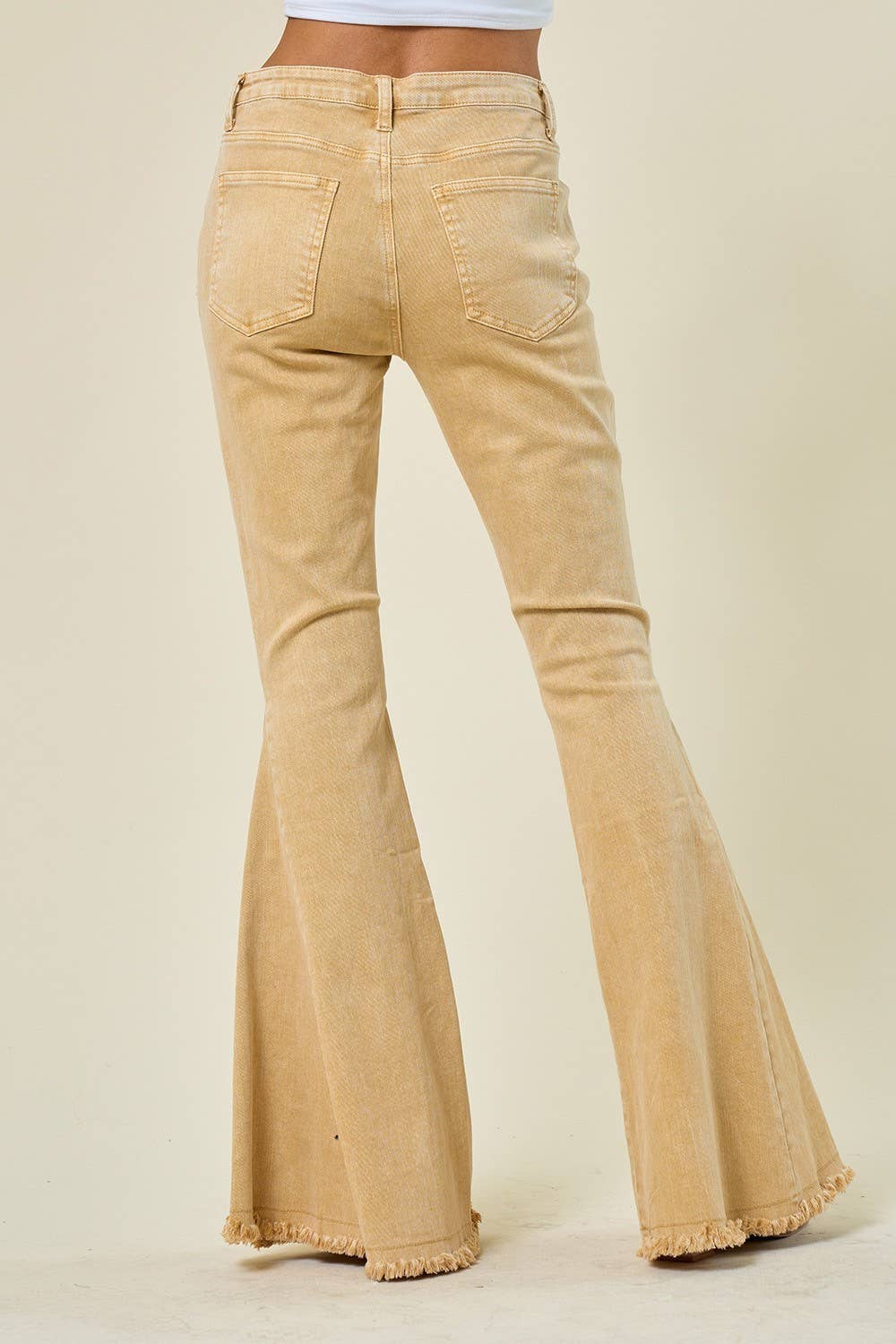 ACID WASHED BELLBOTTOM JEANS