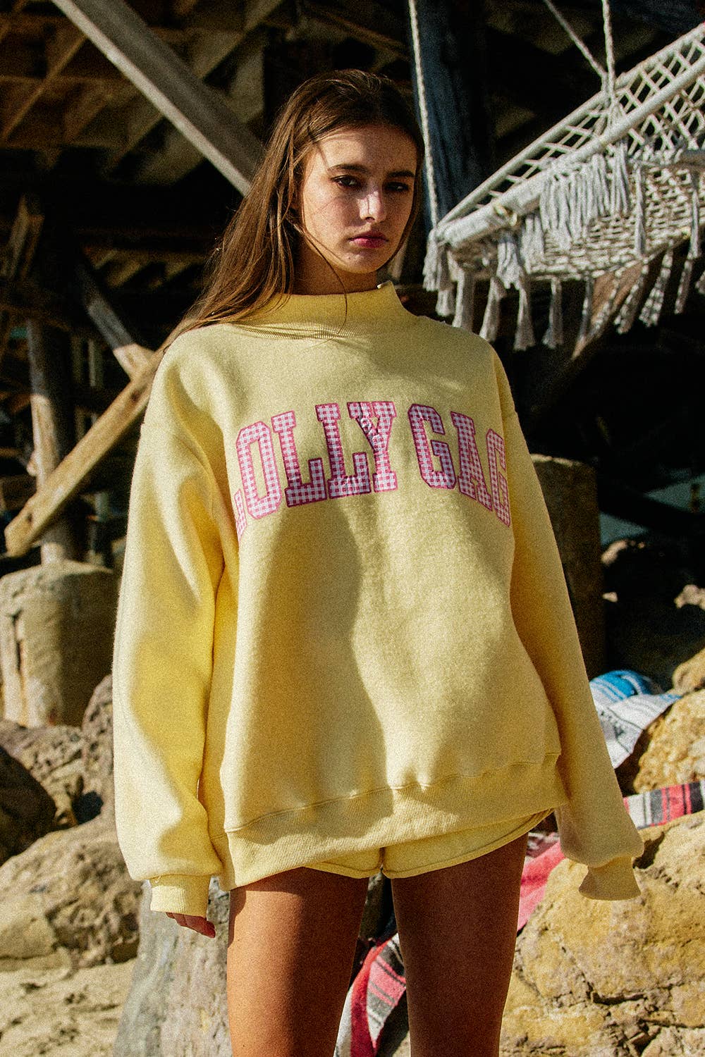 DILLYDALLY | Reversible Mockneck Sweatshirt