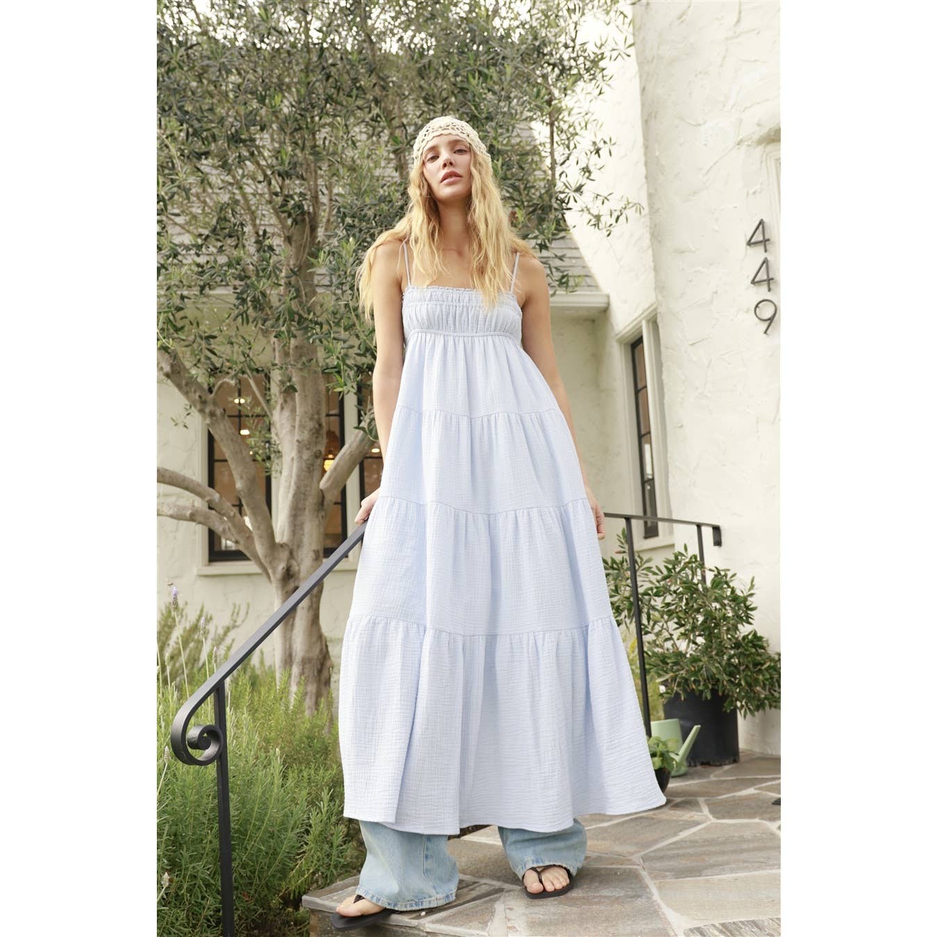 Smocked Tiered Maxi Dress