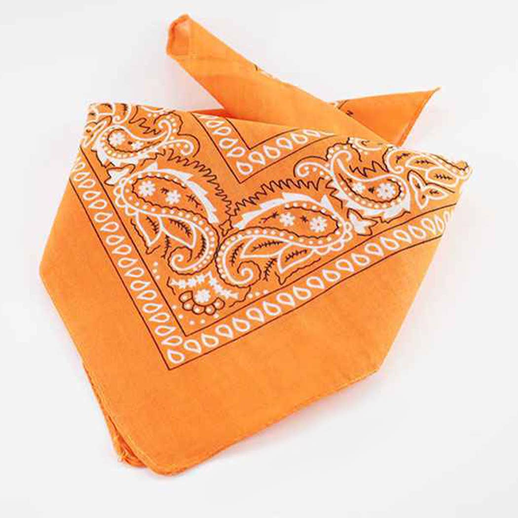 One Side Printed Cotton Paisley Bandanas