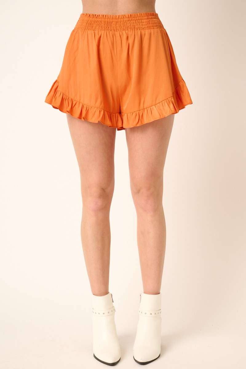 RUFFLE DETAIL SHORTS
