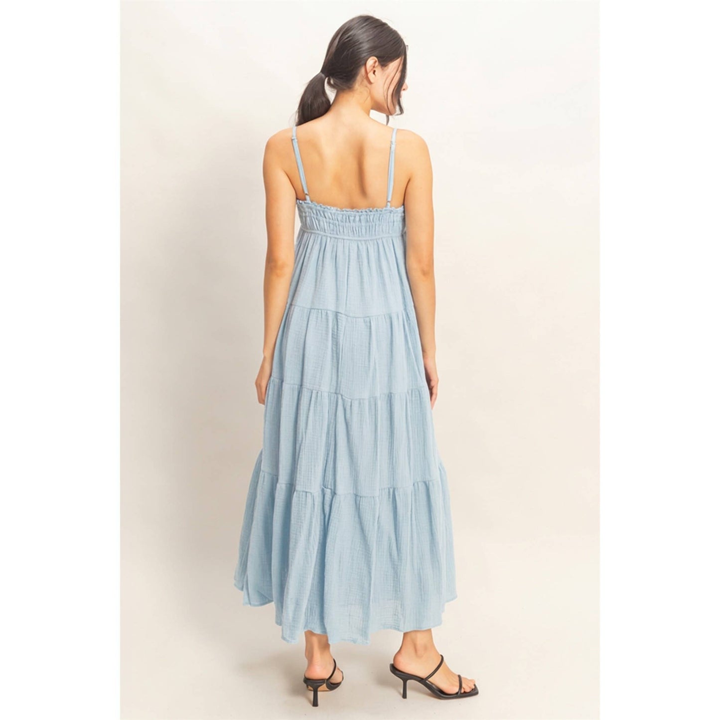 Smocked Tiered Maxi Dress