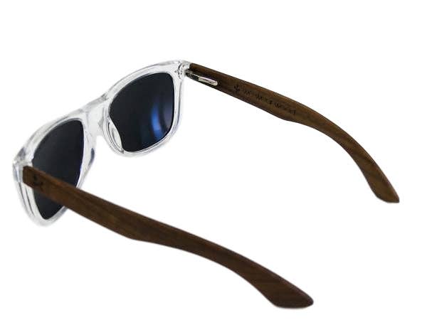Clear Walnut Sunglasses