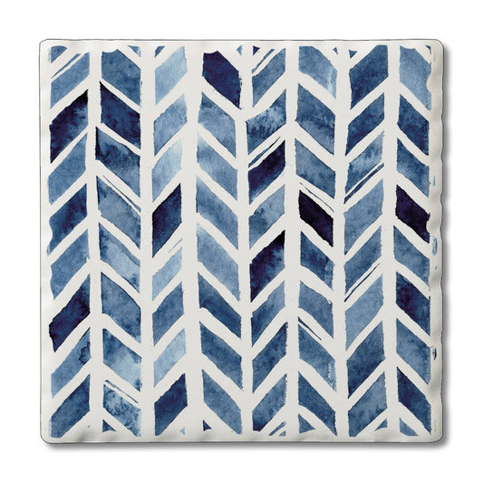 Thirstystone "Chevrons" Single Absorbent Stone Coaster