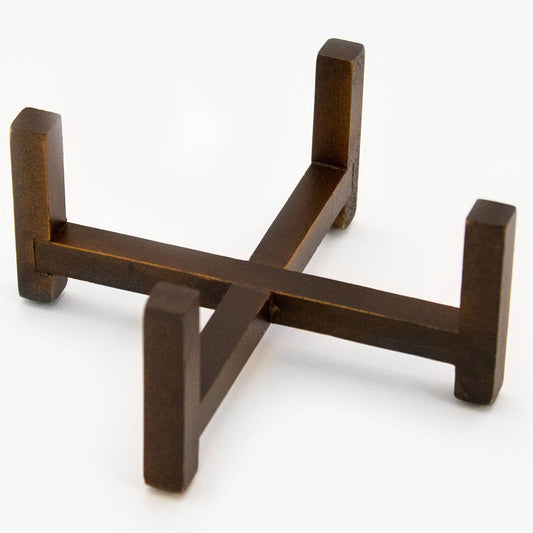 Walnut Wood Coaster Holder 5" x 5"