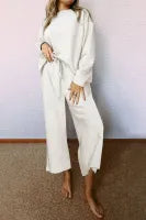 Ultra Loose Textured 2pcs Slouchy Outfit (Sold as Separates)