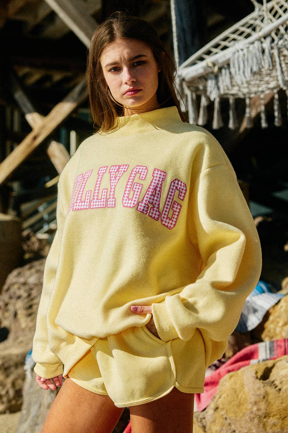 DILLYDALLY | Reversible Mockneck Sweatshirt