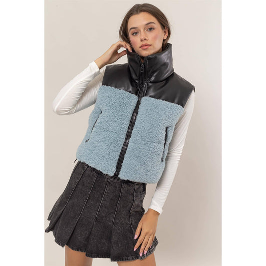 Sherpa Pu Puffer Vest