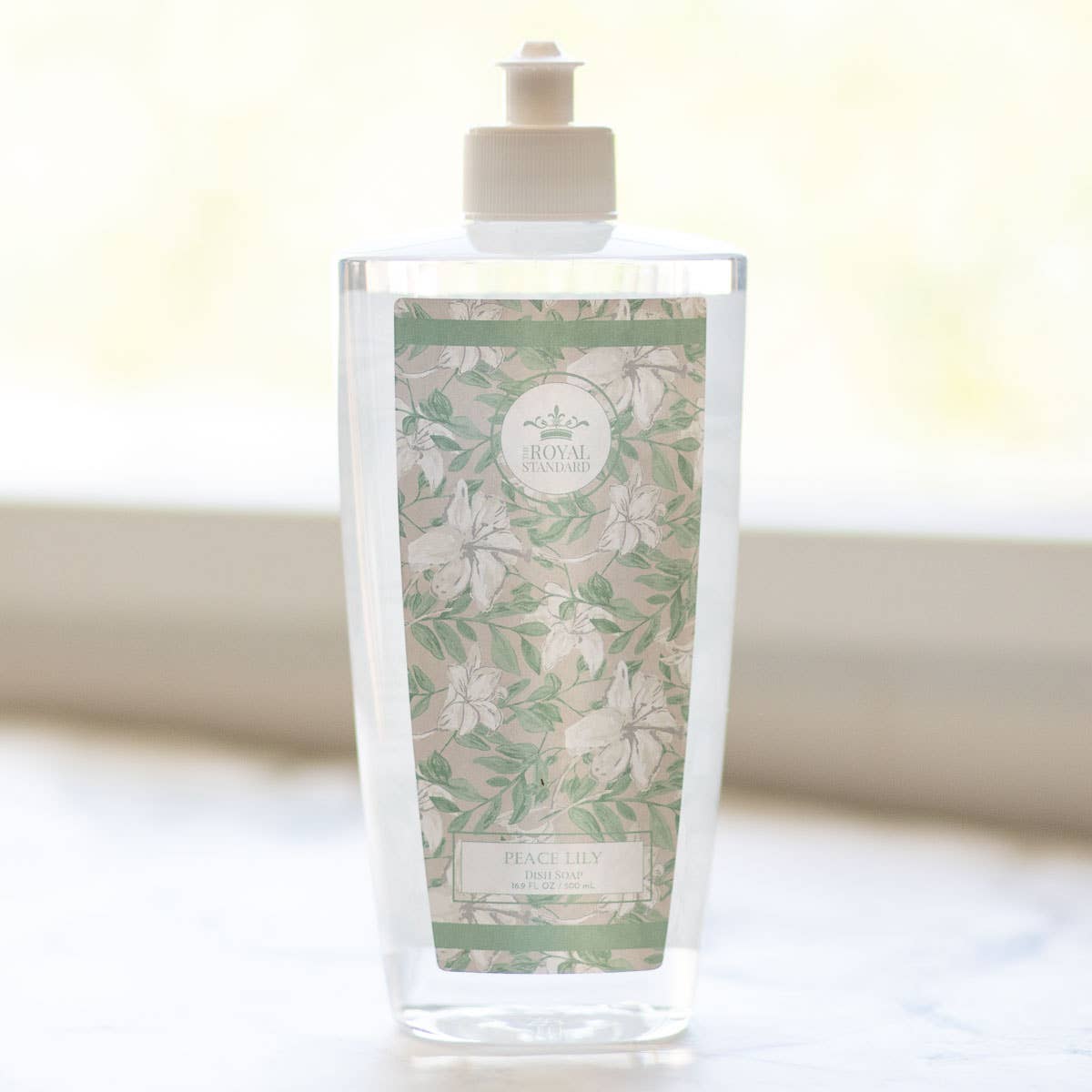Peace Lily Dish Soap   Lemon Scented   16.9 oz