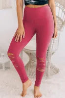 Cut-out Skinny High Waisted Leggings