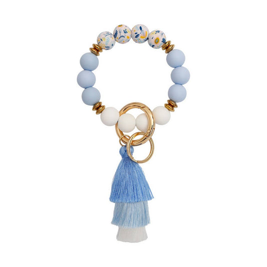 RETRO DUAL PURPOSE TASSEL BRACELET KEYCHAIN