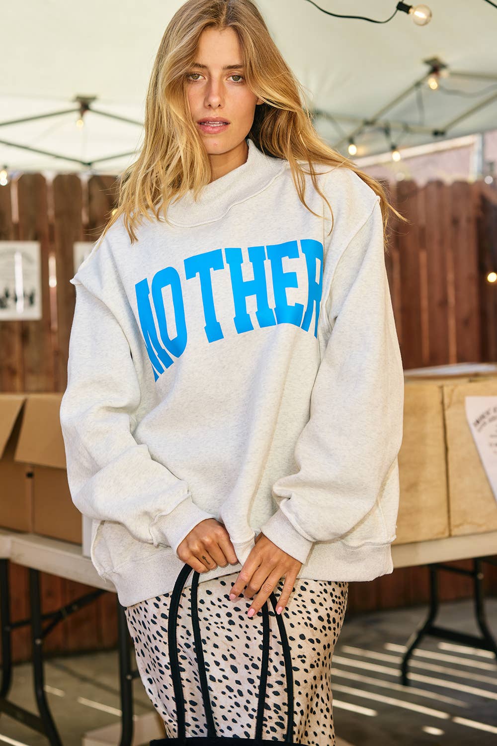 MOTHER | 'MOTHER & COOL MOM' Reversible Sweatshirt