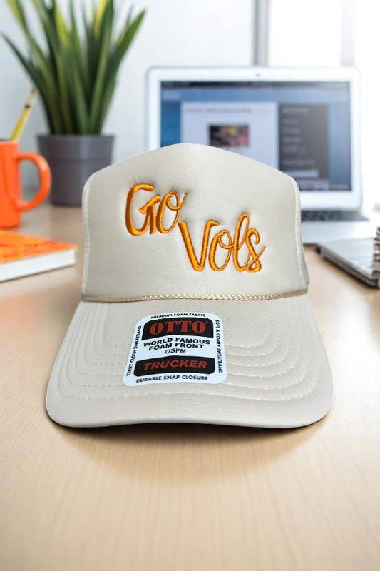 Go Vols Khaki Embroidered Hat