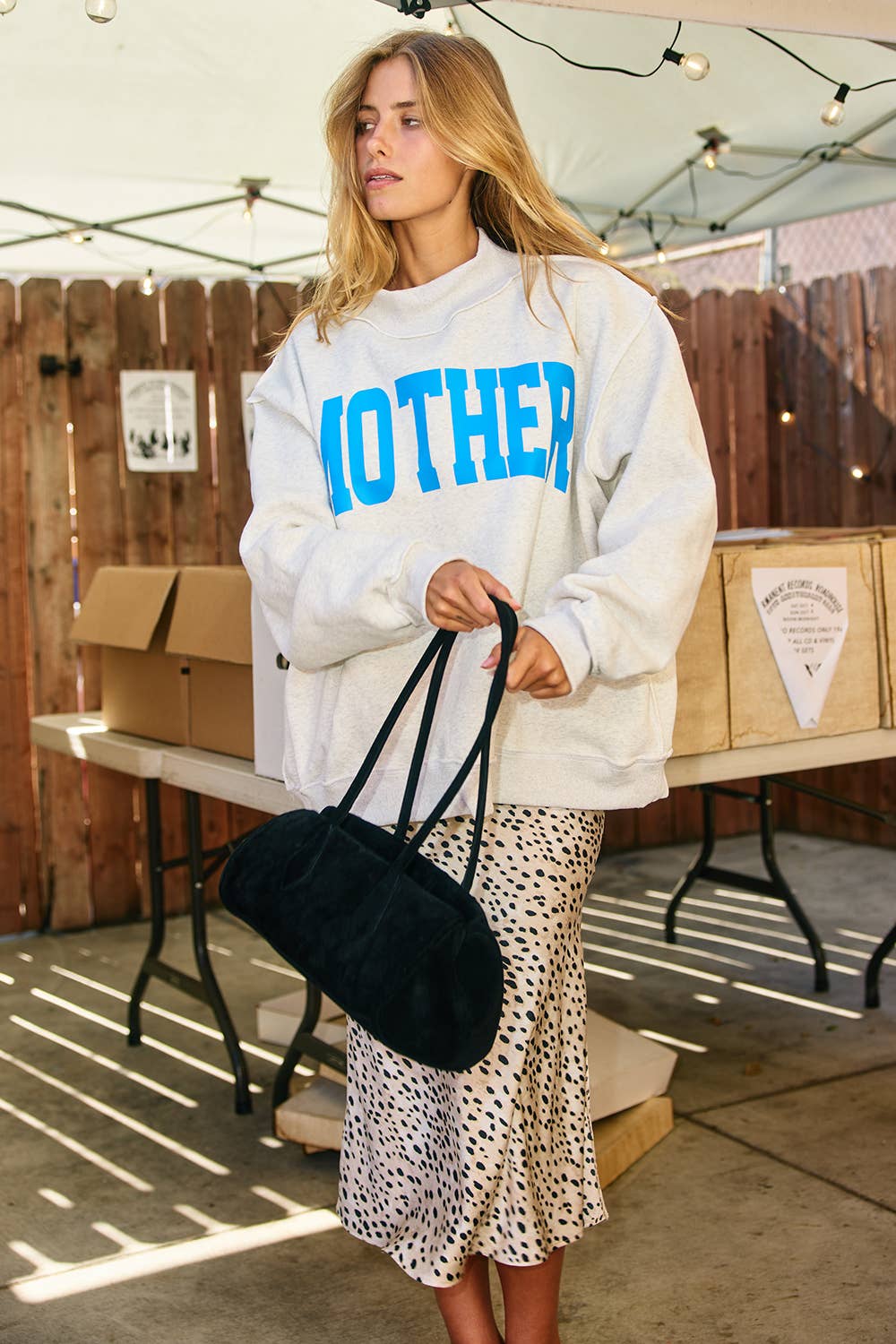 MOTHER | 'MOTHER & COOL MOM' Reversible Sweatshirt