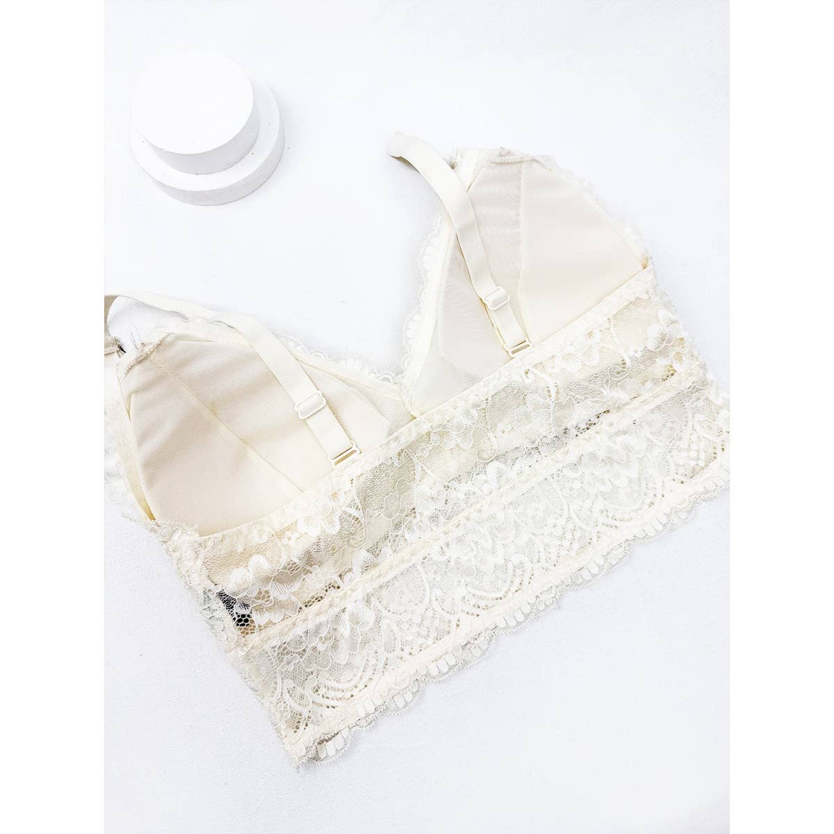 Floral Lace Bralette with Adjustable Straps
