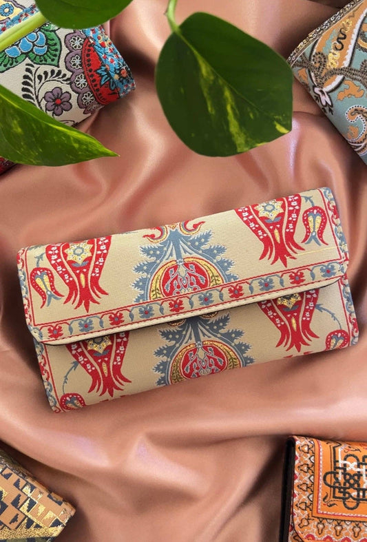 Handmade Fabric Wallet for Women in Rug Design, Boho Wallets