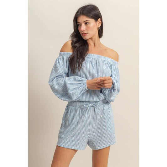 Off Shoulder Top And Short Set (Sold as Separates)
