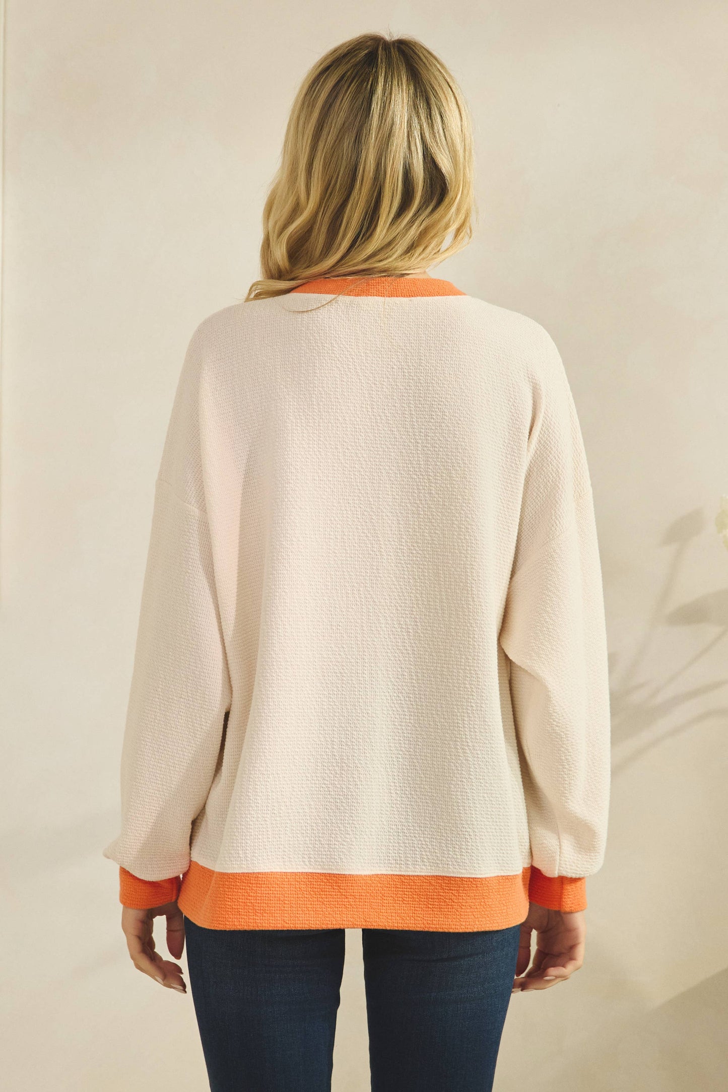 "TENNESSEE" CLOUDY KNIT RINGER TOP