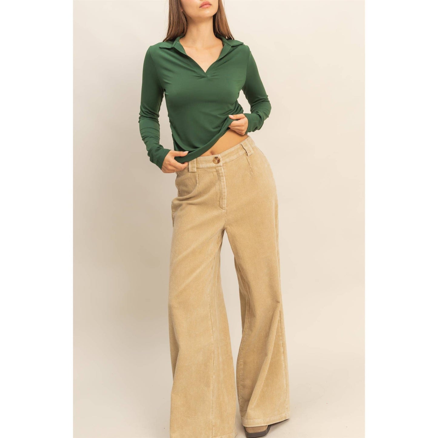 Snow Garment Washed Corduroy Trousers