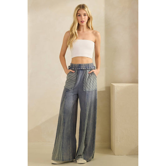 COASTAL DRIFT WIDE-LEG PANTS