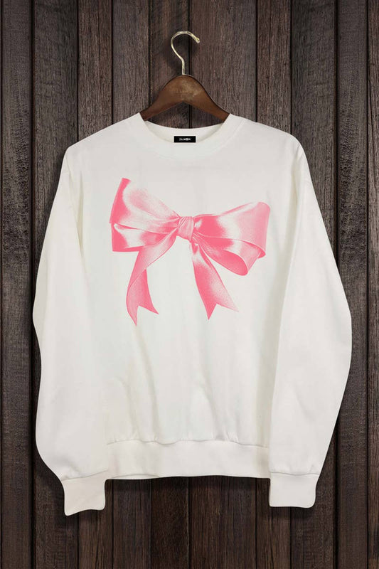 Ribbon Graphic Sweatshirt