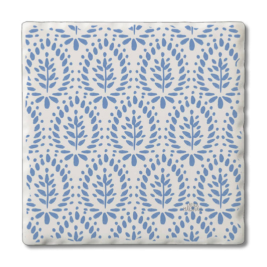 Wild Meadow Absorbent Tumbled Tile Coaster