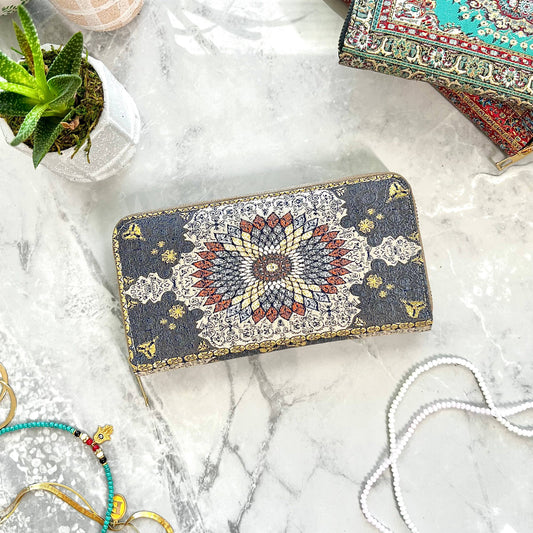 Vegan Wallet for Women Made with Rug Design, Wallet Women